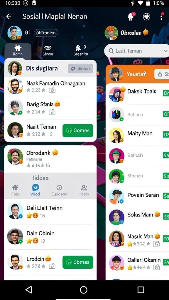 hao788 - Tangkapan layar memperlihatkan tampilan menu dengan berbagai pilihan.
