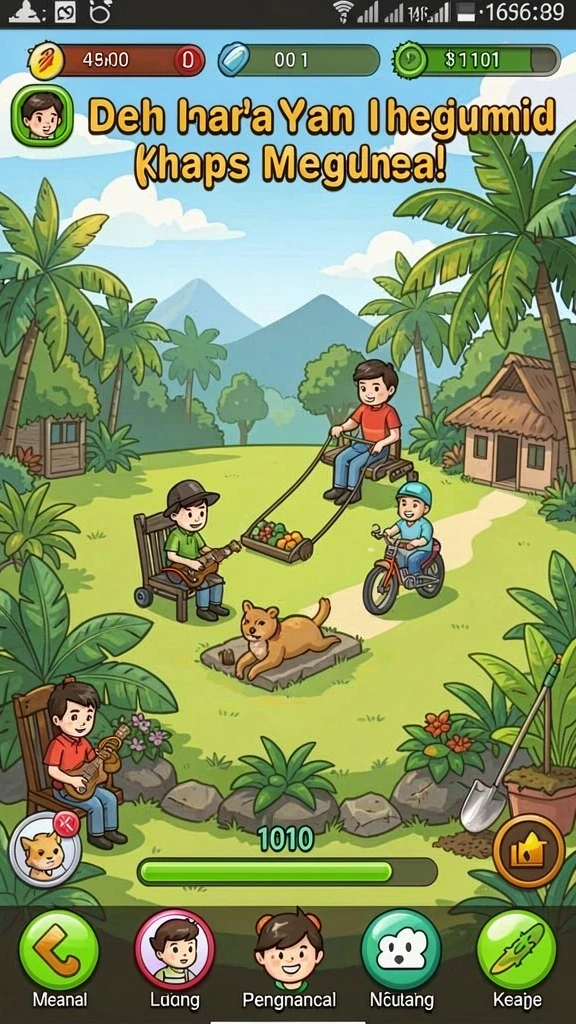 hartaspin - Gambaran antarmuka utama game HARTASPIN.